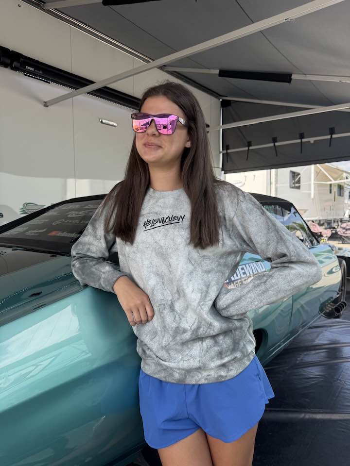 HOT GIRL 'SMOKY BURNOUT' PULLOVER (UNISEX)