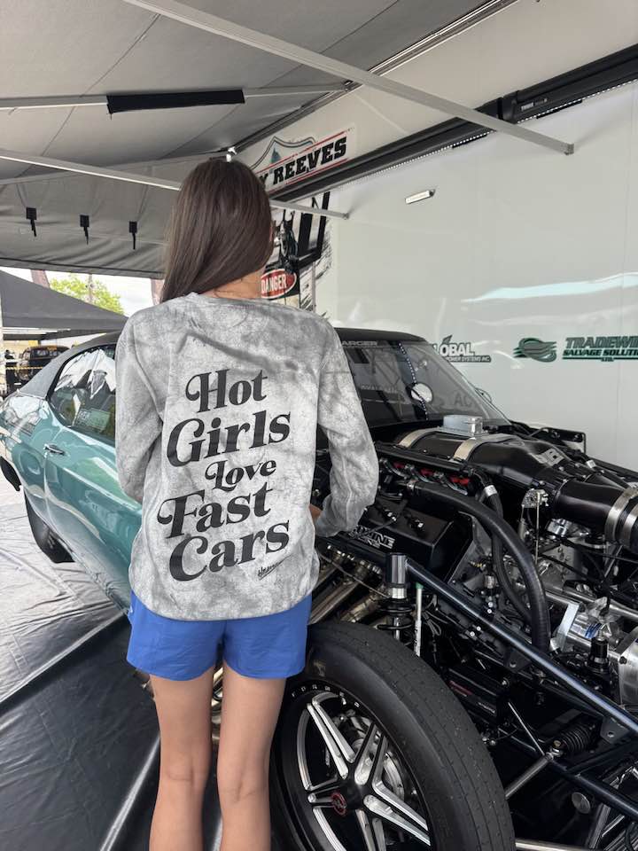 HOT GIRL 'SMOKY BURNOUT' PULLOVER (UNISEX)